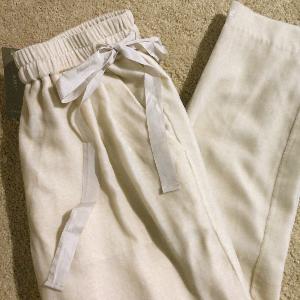 J CREW COLLECTION Velvet Cocktail Pajama Pant 0
